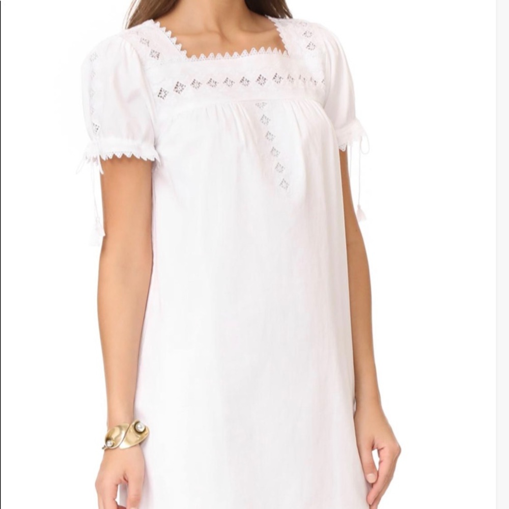 Madewell eyelet shift dress xs